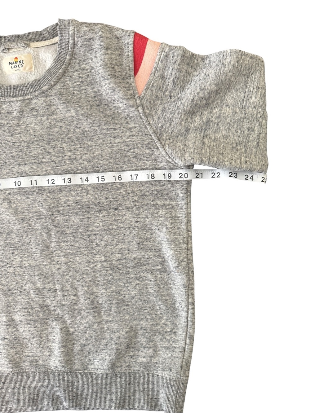 Marine Layer Pullover Sweatshirt Women’s Large Gray Colorblock Cozy Fleece Top - Picture 5 of 9